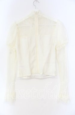 画像3: LACEMADE / レース切り替えブラウス  キナリ O-25-12-04-050-LO-TO-OW-OS