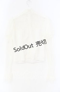 画像3: LACEMADE / レース切り替えブラウス  キナリ O-25-12-04-050-LO-TO-OW-OS
