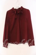 FA（Fi.n.t） / ボウタイプルブラウス F ワイン O-25-12-04-051-LO-BL-OW-OS