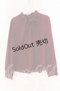 FA（Fi.n.t） / ボウタイプルブラウス F ワイン O-25-12-04-051-LO-BL-OW-OS