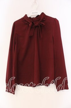 画像1: FA（Fi.n.t） / ボウタイプルブラウス F ワイン O-25-12-04-051-LO-BL-OW-OS