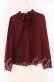 画像1: FA（Fi.n.t） / ボウタイプルブラウス F ワイン O-25-12-04-051-LO-BL-OW-OS (1)