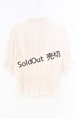 画像3: an another angelus / チュールレース切り替えブラウス F ベージュ O-25-12-04-052-CA-BL-OW-OS