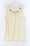 axes femme / ガーデンフリルレースタンク M キナリ O-25-12-04-006-AX-TO-OW-OS