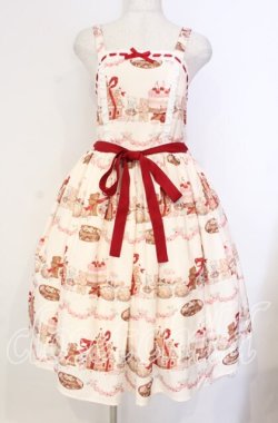 画像1: axes femme kawaii / お菓子の家柄ジャンスカ M キナリ O-25-12-04-057-AX-OP-OW-OS