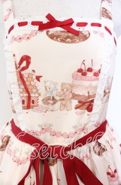 画像2: axes femme kawaii / お菓子の家柄ジャンスカ M キナリ O-25-12-04-057-AX-OP-OW-OS