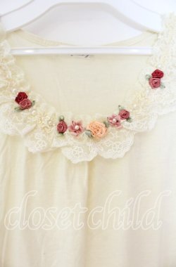 画像2: axes femme / ガーデンフリルレースタンク M キナリ O-25-12-04-006-AX-TO-OW-OS