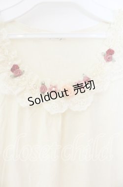 画像2: axes femme / ガーデンフリルレースタンク M キナリ O-25-12-04-006-AX-TO-OW-OS