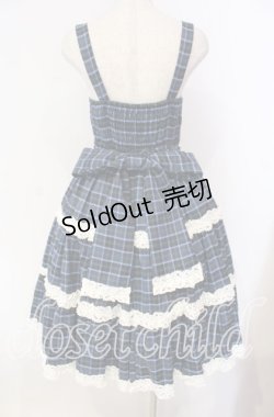 画像4: axes femme kawaii / タータンチェックジャンスカ M アオ O-25-12-04-059-AX-OP-OW-OS