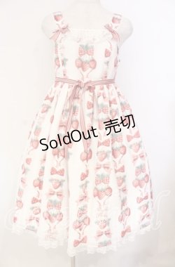 画像1: Angelic Pretty / Strawberry Dollジャンパースカート  シロ O-25-12-04-062-AP-OP-OW-OS