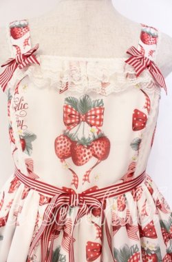 画像2: Angelic Pretty / Strawberry Dollジャンパースカート  シロ O-25-12-04-062-AP-OP-OW-OS