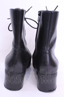 画像3: あしながおじさん / レースアップブーツ 24.0ｃｎ ブラック O-25-12-04-1044-PU-SH-OW-OS