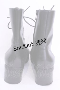画像3: あしながおじさん / レースアップブーツ 24.0ｃｎ ブラック O-25-12-04-1044-PU-SH-OW-OS