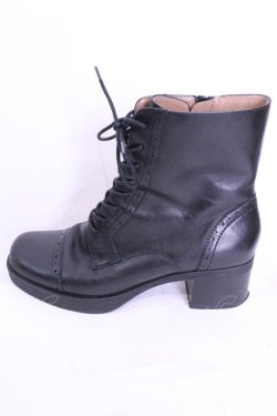 画像6: あしながおじさん / レースアップブーツ 24.0ｃｎ ブラック O-25-12-04-1044-PU-SH-OW-OS