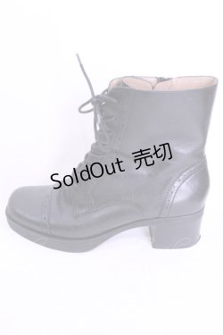 画像6: あしながおじさん / レースアップブーツ 24.0ｃｎ ブラック O-25-12-04-1044-PU-SH-OW-OS