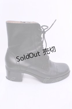 画像7: あしながおじさん / レースアップブーツ 24.0ｃｎ ブラック O-25-12-04-1044-PU-SH-OW-OS