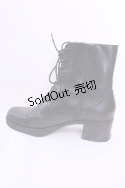 画像8: あしながおじさん / レースアップブーツ 24.0ｃｎ ブラック O-25-12-04-1044-PU-SH-OW-OS