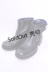 YOSUKE / ショートブーツ 24.0ｃｍ ブラック O-25-12-04-1045-PU-SH-OW-OS