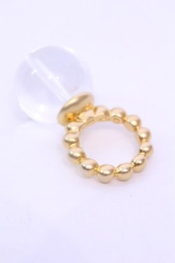 画像2: Q-pot. / バブルダブルドリームリング 11号 クリア×ゴールド O-25-12-04-1005-QP-AC-OW-OS