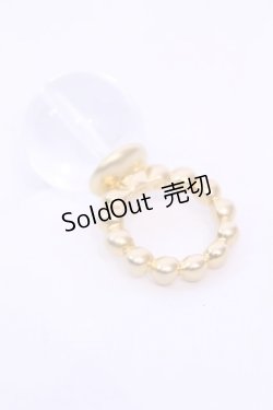 画像2: Q-pot. / バブルダブルドリームリング 11号 クリア×ゴールド O-25-12-04-1005-QP-AC-OW-OS
