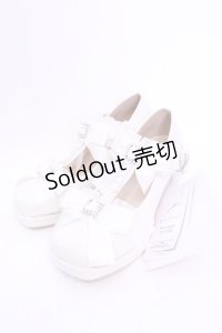Lovely Tency / MA フリルリボンPLP パンプス L オフシロ O-25-12-04-1047-LO-SH-OW-OS