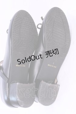 画像4: F&A / リボンストラップパンプス L クロ O-25-12-04-1048-LO-SH-OW-OS