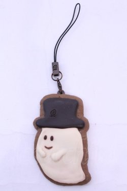 画像1: Q-pot. / Ghost Cookie Strap  ブラウン O-25-12-04-1007-QP-ZA-OW-OS