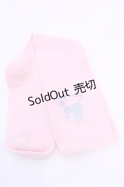 画像1: metamorphose / プードル刺繍ハイソックス  ピンク O-25-12-04-1053-ME-ZA-OW-OS