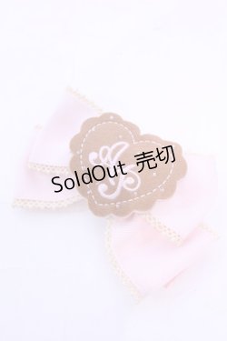 画像1: Angelic Pretty / ハートクッキーリボンバレッタ  ピンク O-25-12-04-1054-AP-AC-OW-OS