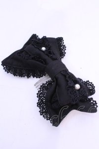 Angelic Pretty / パールリボンコーム  クロ O-25-12-04-1056-AP-AC-OW-ZT208F004