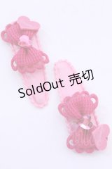 metamorphose / ハートモチーフパッチンピン  ピンク O-25-12-04-1057-ME-AC-OW-OS