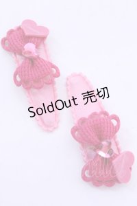metamorphose / ハートモチーフパッチンピン  ピンク O-25-12-04-1057-ME-AC-OW-OS