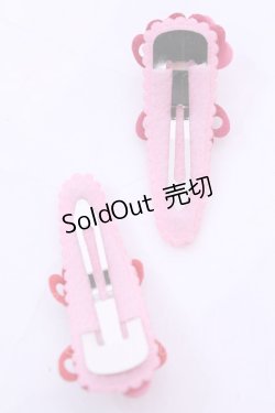 画像2: metamorphose / ハートモチーフパッチンピン  ピンク O-25-12-04-1057-ME-AC-OW-OS