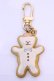 画像1: Q-pot. / Bear Sugar Cookie Key Holder　キーホルダー  ホワイト×ブラウン O-25-12-04-1008-QP-ZA-OW-OS (1)