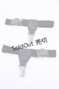 Beth / Bethエンブレムソックスガーター  クロ O-25-12-04-1062-CL-ZA-OW-OS