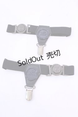 画像1: Beth / Bethエンブレムソックスガーター  クロ O-25-12-04-1062-CL-ZA-OW-OS