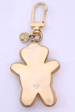 画像2: Q-pot. / Bear Sugar Cookie Key Holder　キーホルダー  ホワイト×ブラウン O-25-12-04-1008-QP-ZA-OW-OS