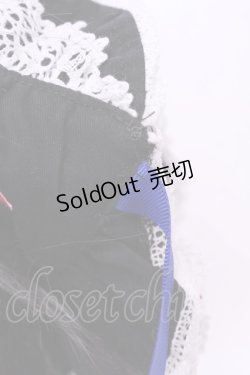 画像3: BABY,THE STARS SHINE BRIGHT / うさみみボンネット  クロ×シロ×アオ O-25-12-04-1066-BA-AC-OW-ZT305