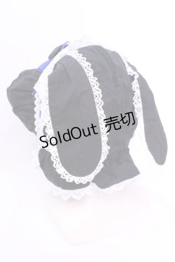 画像4: BABY,THE STARS SHINE BRIGHT / うさみみボンネット  クロ×シロ×アオ O-25-12-04-1066-BA-AC-OW-ZT305