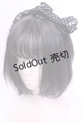 Angelic Pretty / 水玉シフォンミニリボンカチューシャ  クロ O-25-12-04-1068-AP-AC-OW-OS