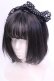 画像1: Angelic Pretty / 水玉シフォンミニリボンカチューシャ  クロ O-25-12-04-1068-AP-AC-OW-OS (1)