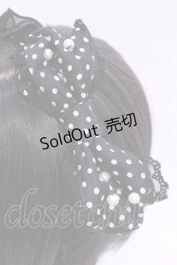 画像2: Angelic Pretty / 水玉シフォンミニリボンカチューシャ  クロ O-25-12-04-1068-AP-AC-OW-OS