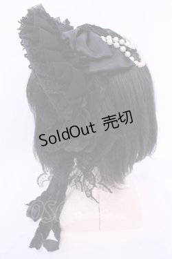 画像2: Triple fortune / レースボンネット  ブラック O-25-12-04-1071-EL-AC-OW-OS