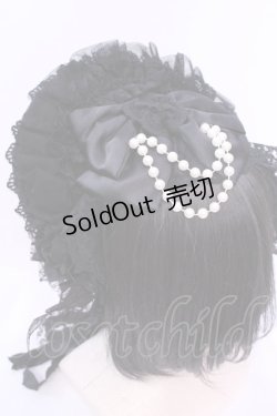 画像3: Triple fortune / レースボンネット  ブラック O-25-12-04-1071-EL-AC-OW-OS