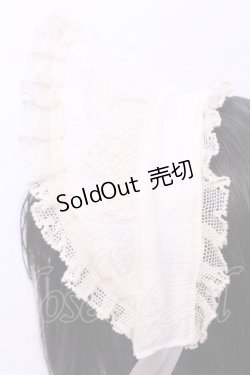 画像2: 妹科手作工作屋 / ドットチュールハーフボンネット  キナリ O-25-12-04-1072-LO-AC-OW-OS