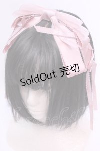 LOLITAその他 / ミニリボン付きリボンカチューシャ  ピンク O-25-12-04-1073-LO-AC-OW-OS