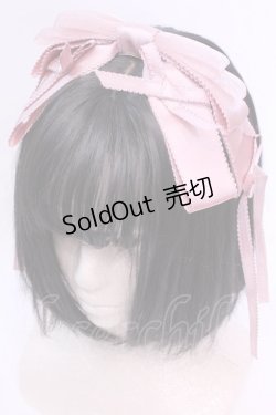 画像1: LOLITAその他 / ミニリボン付きリボンカチューシャ  ピンク O-25-12-04-1073-LO-AC-OW-OS