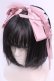 画像1: LOLITAその他 / ミニリボン付きリボンカチューシャ  ピンク O-25-12-04-1073-LO-AC-OW-OS (1)