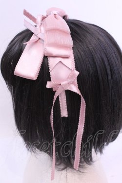 画像2: LOLITAその他 / ミニリボン付きリボンカチューシャ  ピンク O-25-12-04-1073-LO-AC-OW-OS