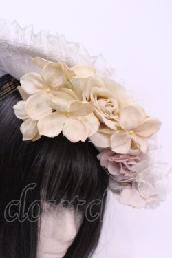 画像2: private square / フラワーコサージュキャノティエ  ベージュ O-25-12-04-1074-EL-AC-OW-OS